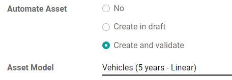 Automate Assets on an account in openAPPone Accounting