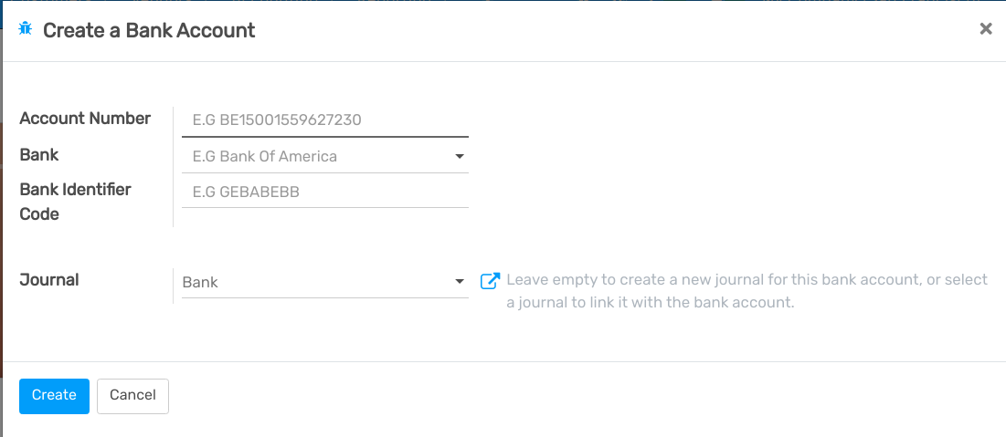 Select a bank institution in the list and connect it to openAPPone Accounting