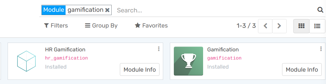 View of the gamification module being installed in openAPPone