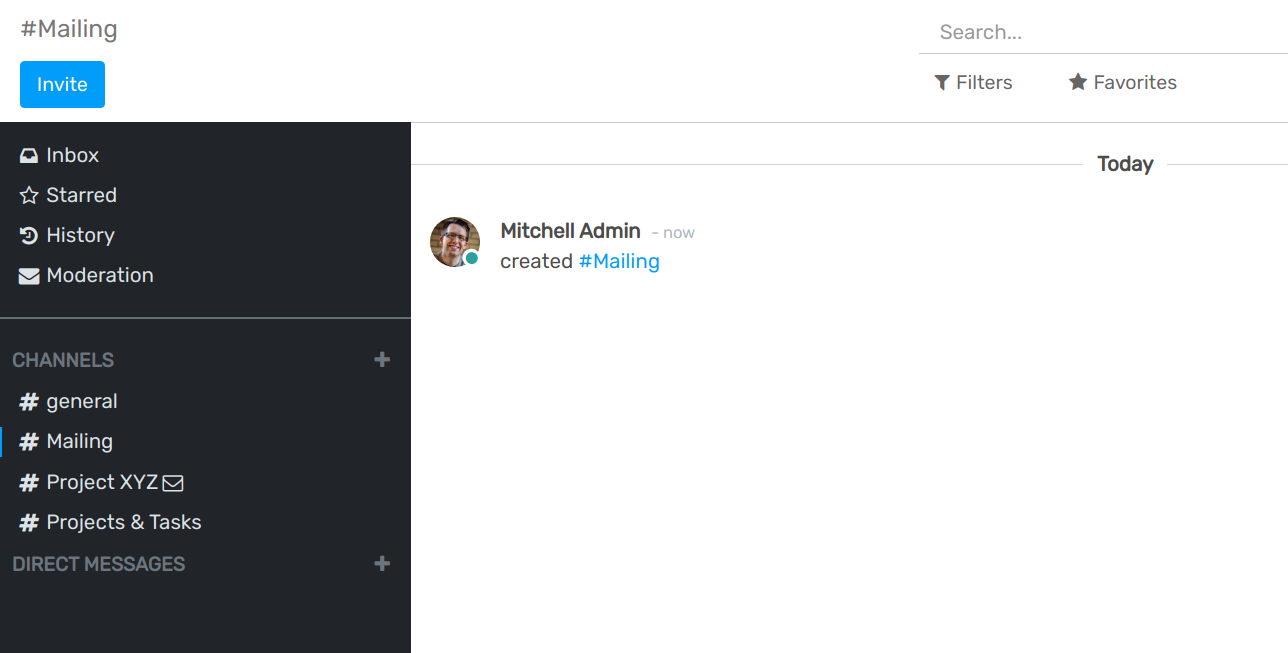 View of a message with a pending moderation status in openAPPone Discuss