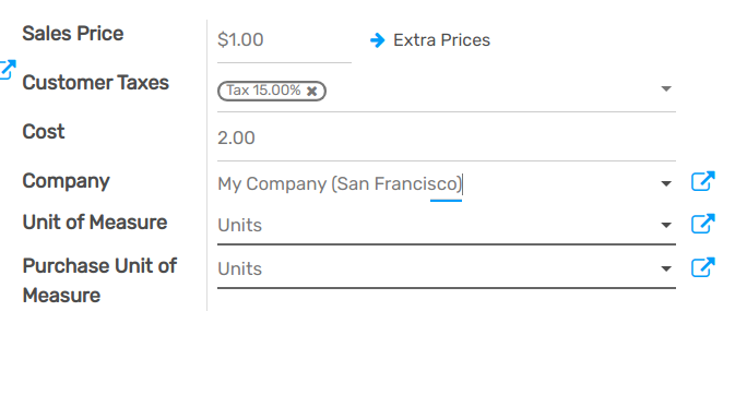 Set a product's units of measure using your own units in openAPPone Purchase